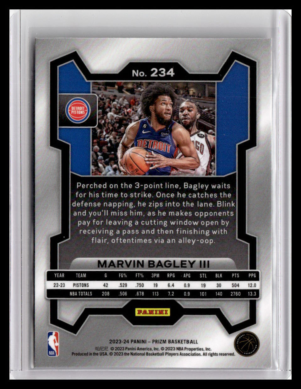 2023-24 Panini Prizm #234 Marvin Bagley III