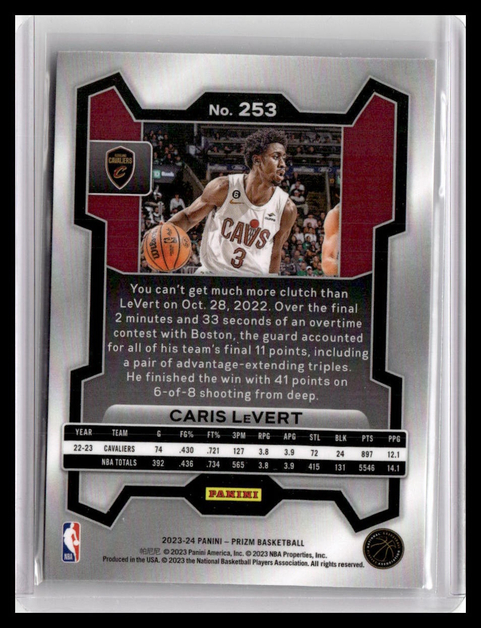 2023-24 Panini Prizm #253 Caris LeVert