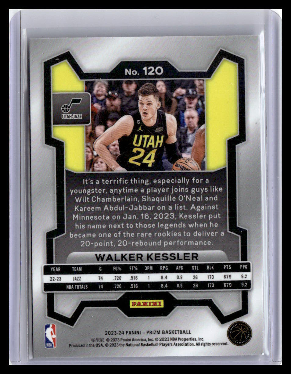 2023-24 Panini Prizm #120 Walker Kessler