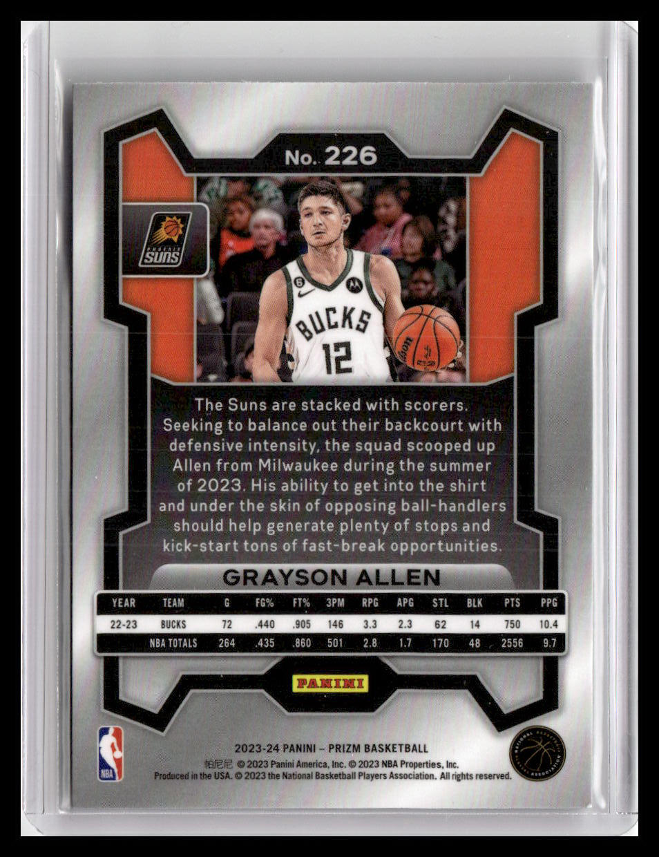 2023-24 Panini Prizm #226 Grayson Allen