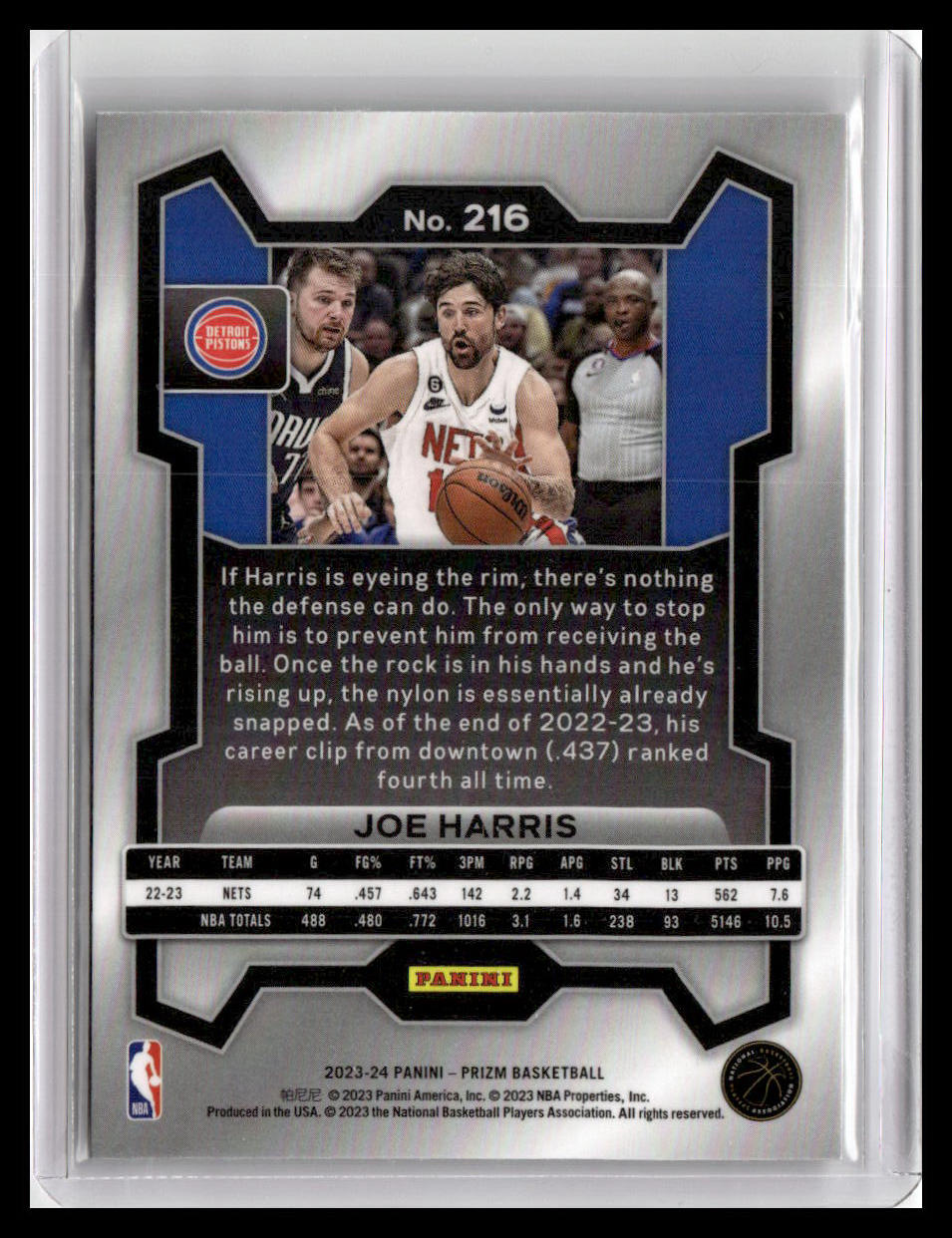 2023-24 Panini Prizm #216 Joe Harris