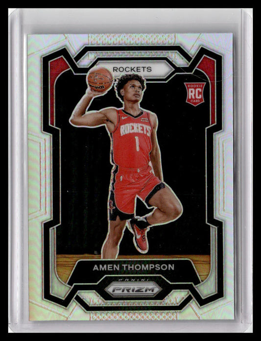 2023-24 Panini Prizm #150 Amen Thompson Prizms Silver