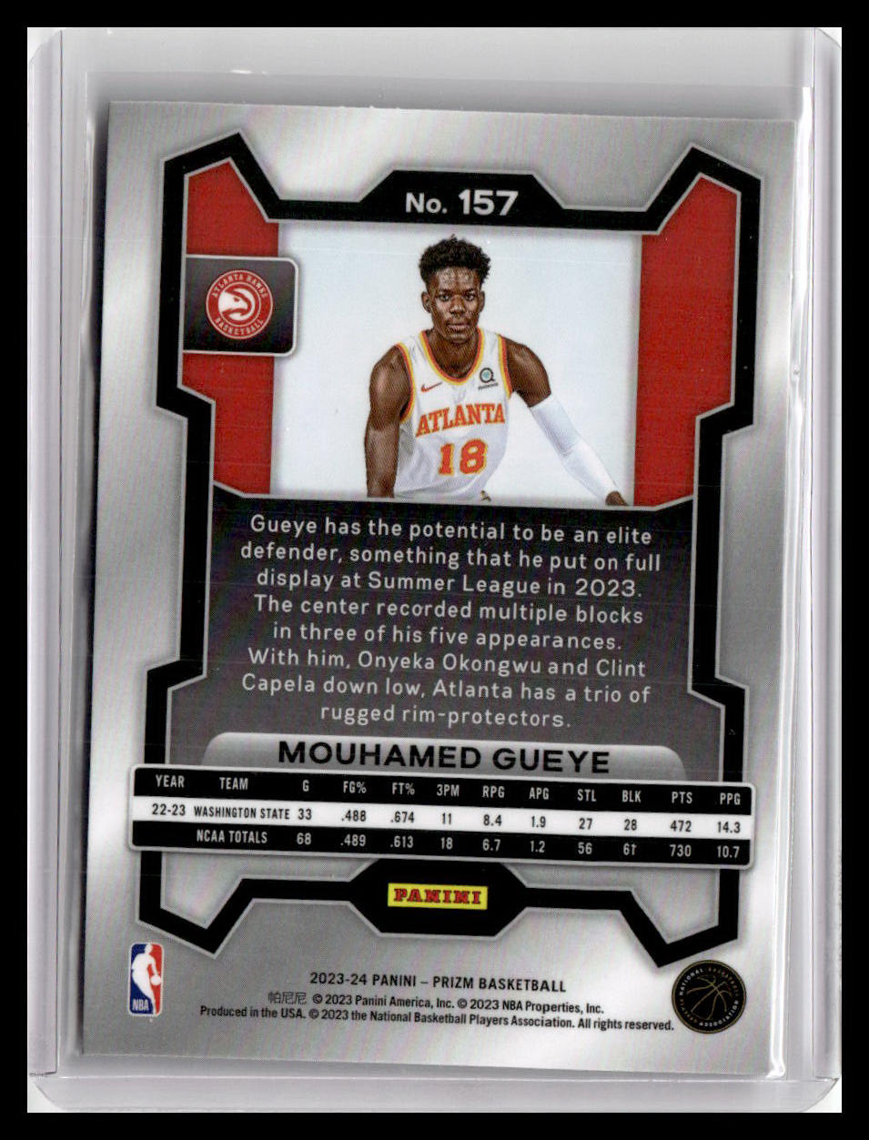 2023-24 Panini Prizm #157 Mouhamed Gueye