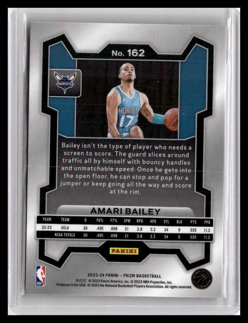2023-24 Panini Prizm #162 Amari Bailey
