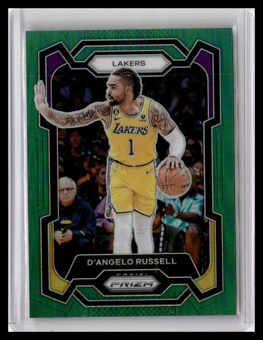2023-24 Panini Prizm #111 D'Angelo Russell Prizms Green