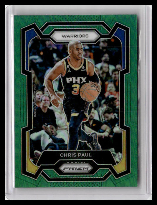 2023-24 Panini Prizm #99 Chris Paul Prizms Green