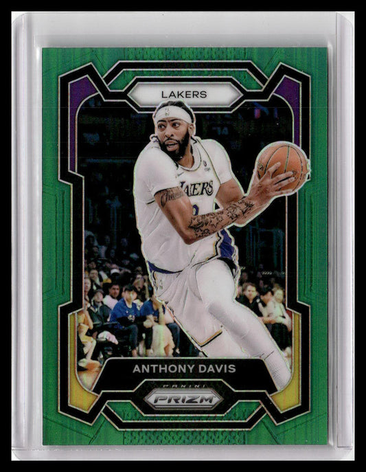 2023-24 Panini Prizm #94 Anthony Davis Prizms Green