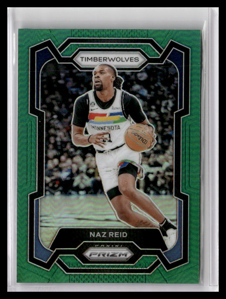 2023-24 Panini Prizm #204 Naz Reid Prizms Green