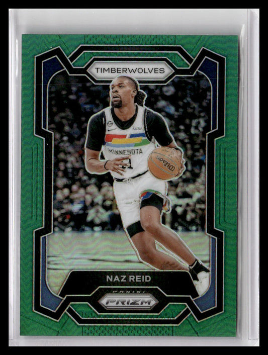 2023-24 Panini Prizm #204 Naz Reid Prizms Green