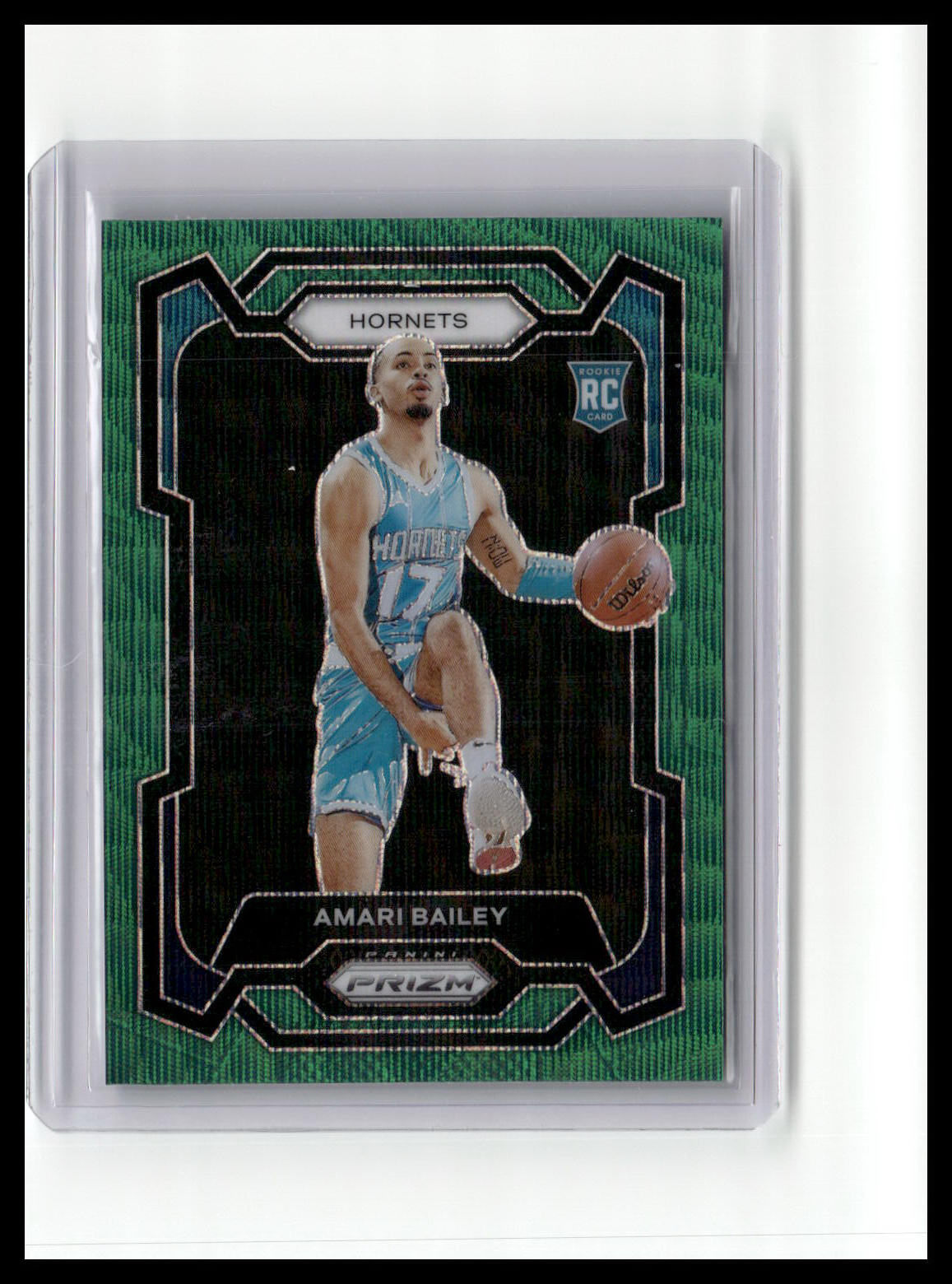 2023-24 Panini Prizm #162 Amari Bailey Prizms Green Wave