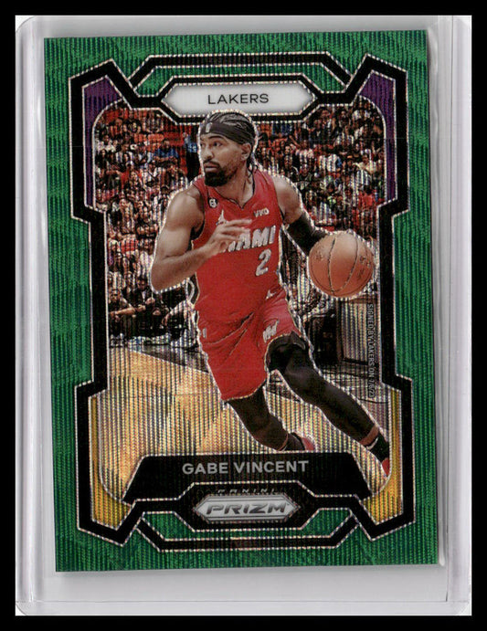 2023-24 Panini Prizm #225 Gabe Vincent Prizms Green Wave