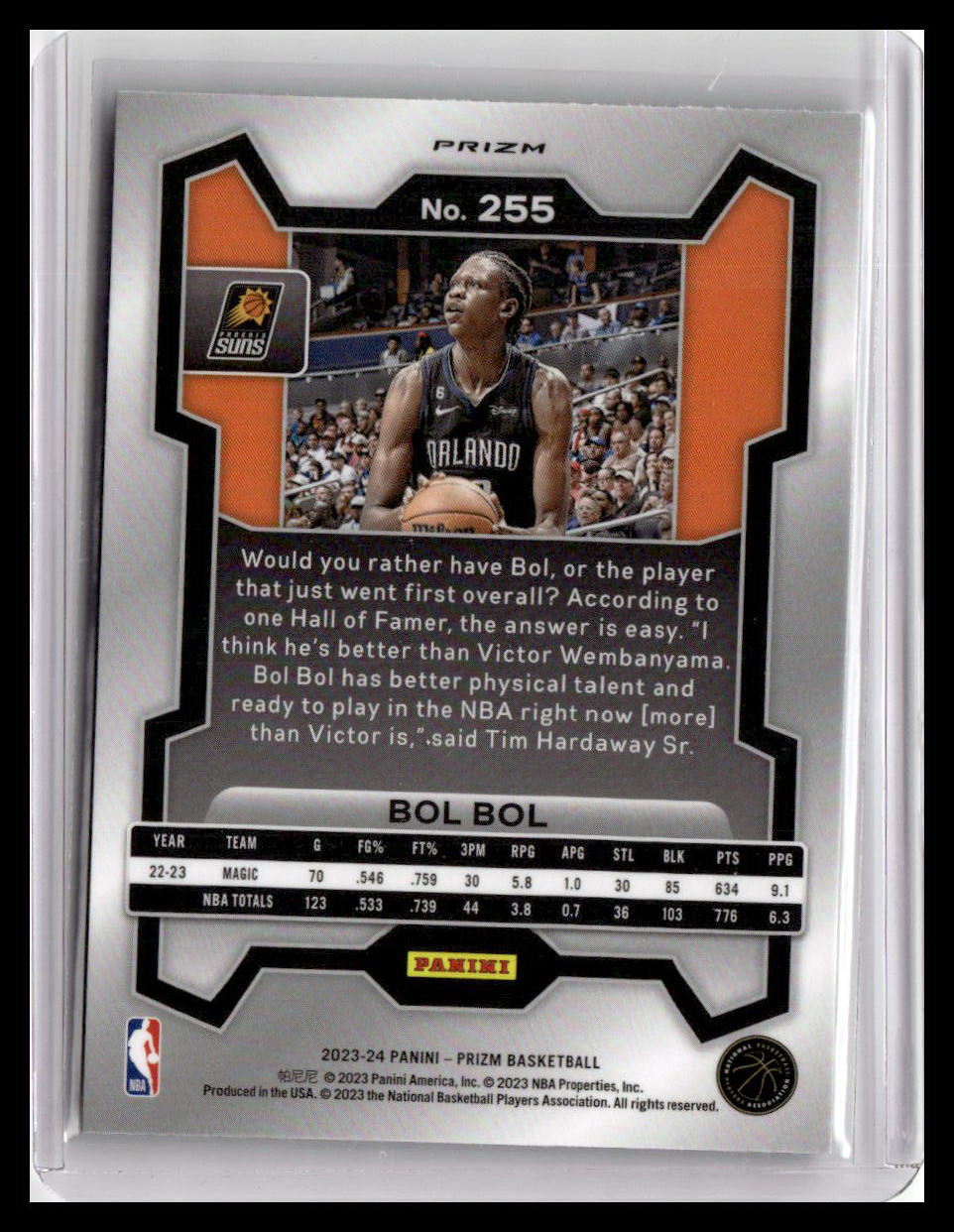 2023-24 Panini Prizm #255 Bol Bol Prizms Green Wave
