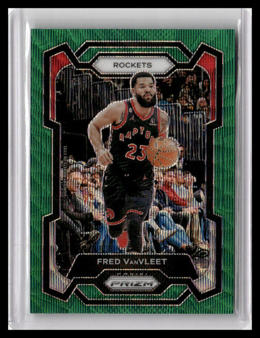 2023-24 Panini Prizm #97 Fred VanVleet Prizms Green Wave