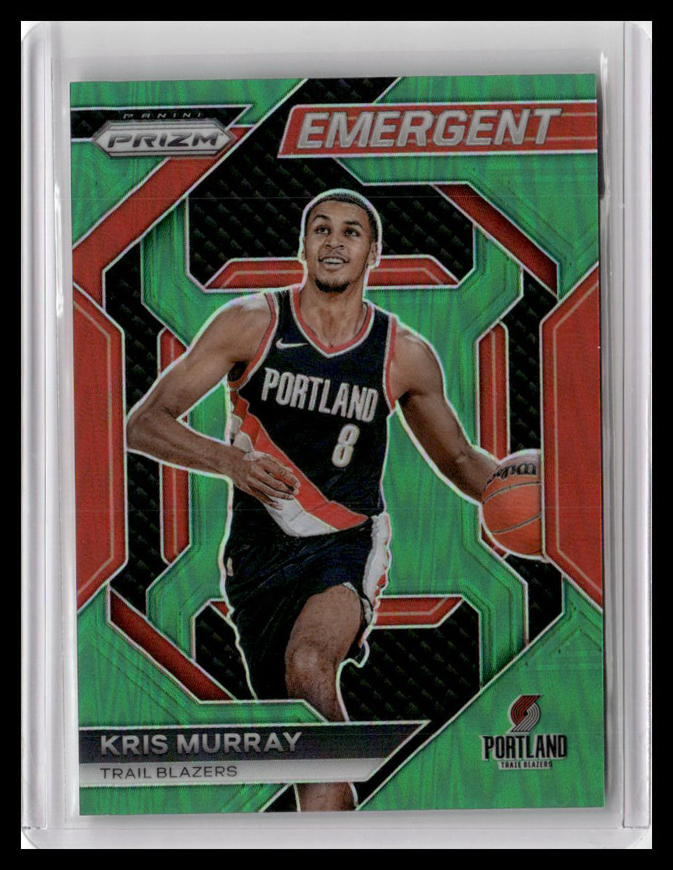 2023-24 Panini Prizm #11 Kris Murray Emergent Prizms Green