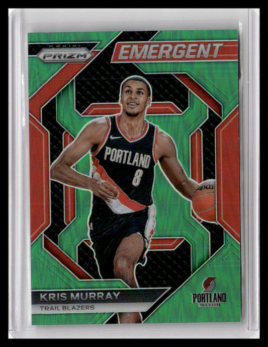 2023-24 Panini Prizm #11 Kris Murray Emergent Prizms Green