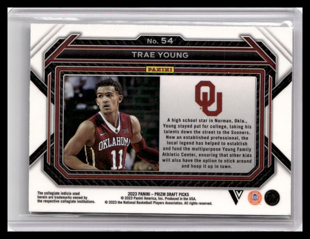 2023 Panini Prizm Draft Picks #54 Trae Young