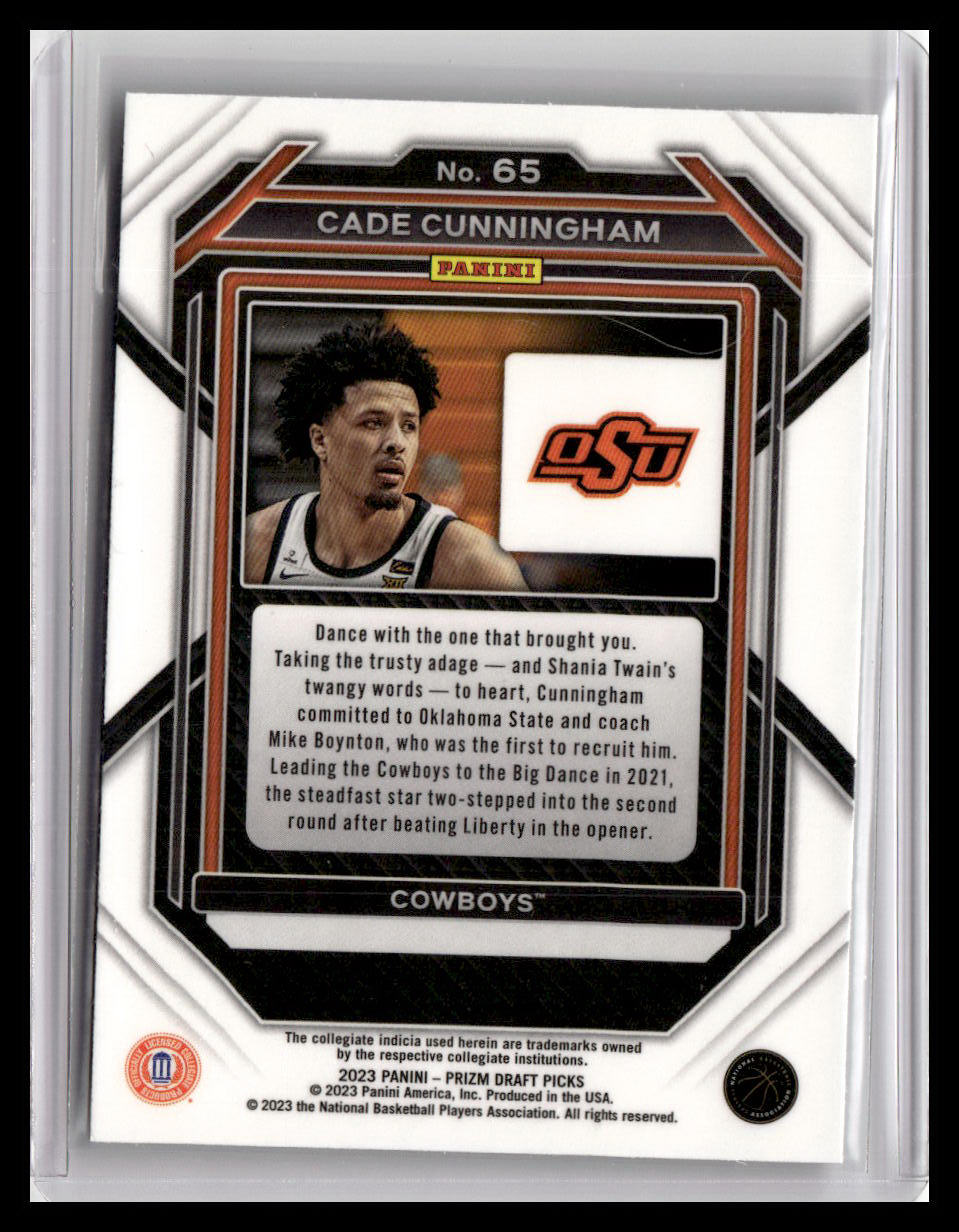 2023 Panini Prizm Draft Picks #65 Cade Cunningham