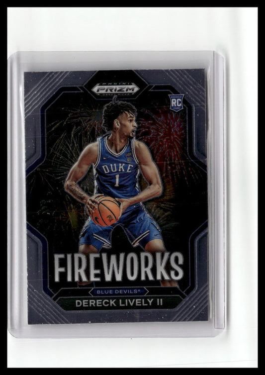 2023 Panini Prizm Draft Picks #15 Dereck Lively II Fireworks