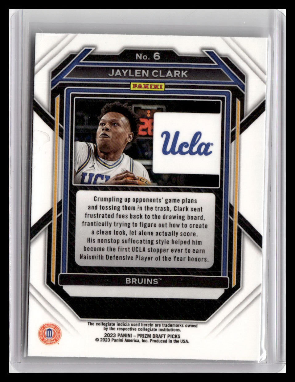 2023 Panini Prizm Draft Picks #6 Jaylen Clark