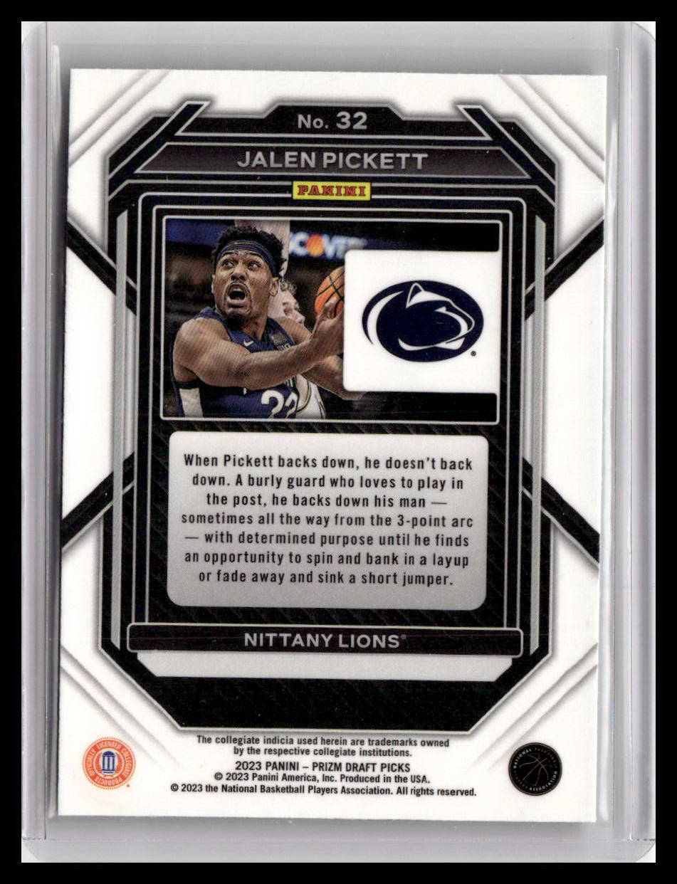 2023 Panini Prizm Draft Picks #32 Jalen Pickett