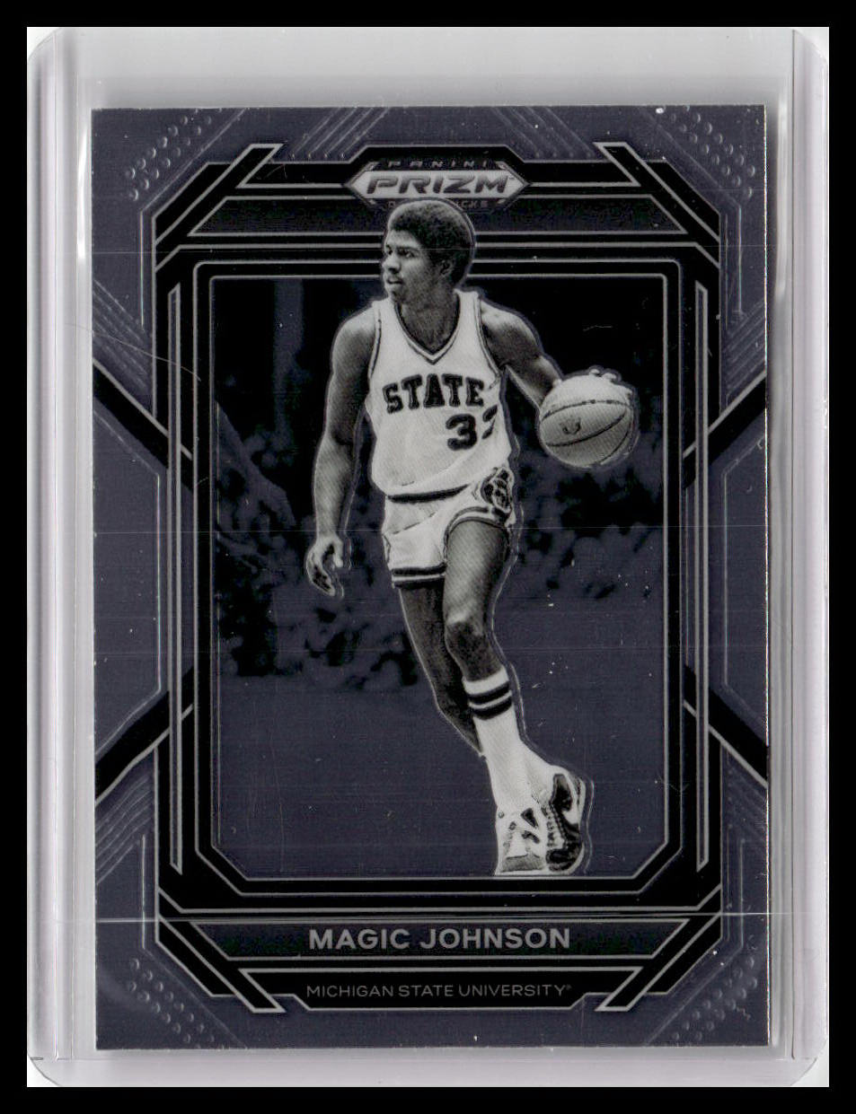 2023 Panini Prizm Draft Picks #79 Magic Johnson Black & White
