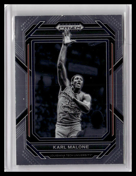 2023 Panini Prizm Draft Picks #93 Karl Malone Black & White