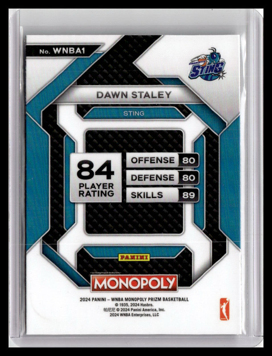 2024 Panini Prizm Monopoly WNBA #WNBA1 Dawn Staley All-Star