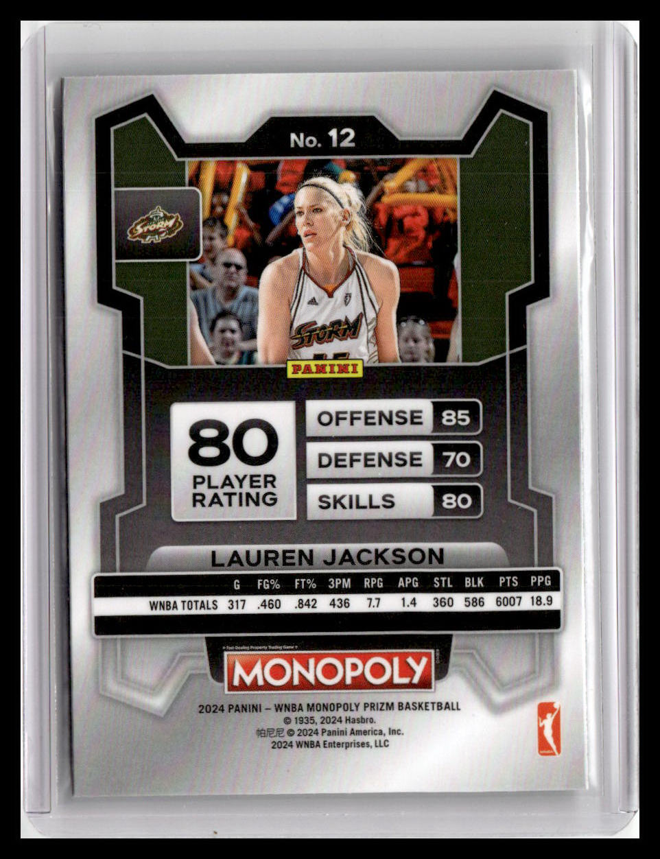 2024 Panini Prizm Monopoly WNBA #12 Lauren Jackson