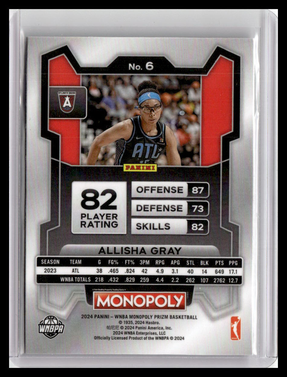 2024 Panini Prizm Monopoly WNBA #6 Allisha Gray