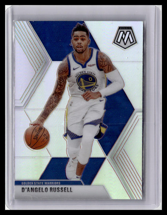 2019-20 Panini Mosaic #90 D'Angelo Russell Silver Prizm