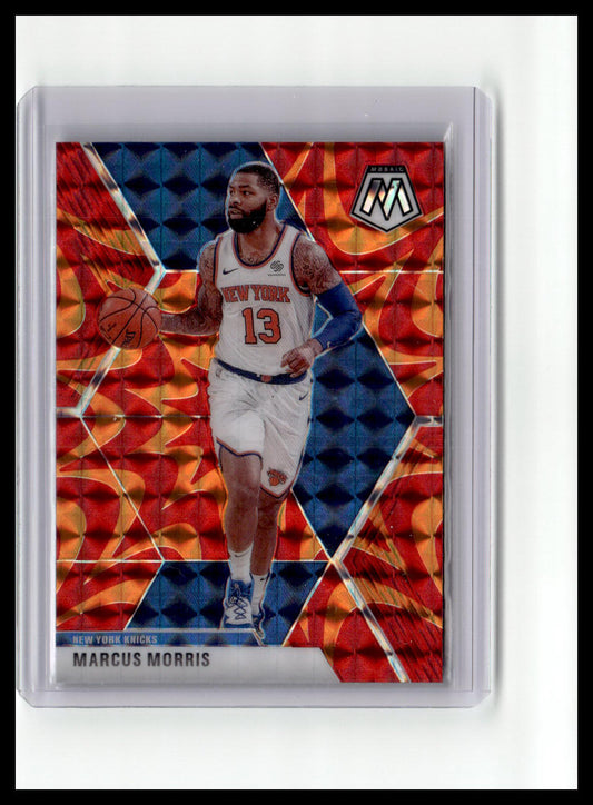 2019-20 Panini Mosaic #71 Marcus Morris Reactive Orange