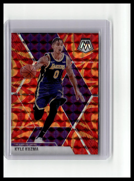 2019-20 Panini Mosaic #28 Kyle Kuzma Reactive Orange