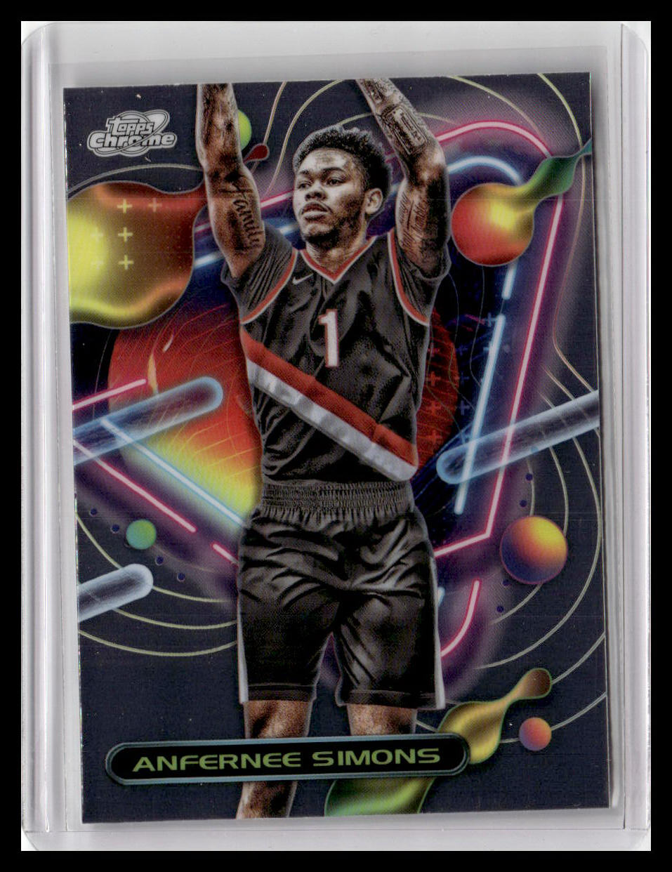 2023-24 Topps Chrome Cosmic #104 Anfernee Simons