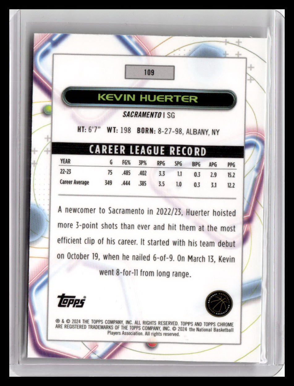 2023-24 Topps Chrome Cosmic #109 Kevin Huerter