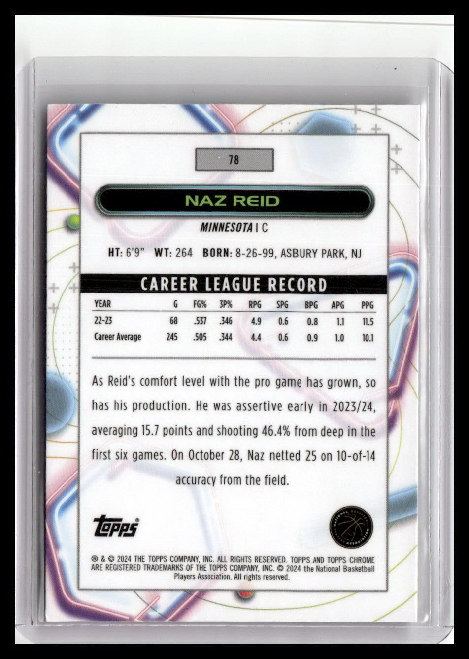 2023-24 Topps Chrome Cosmic #78 Naz Reid