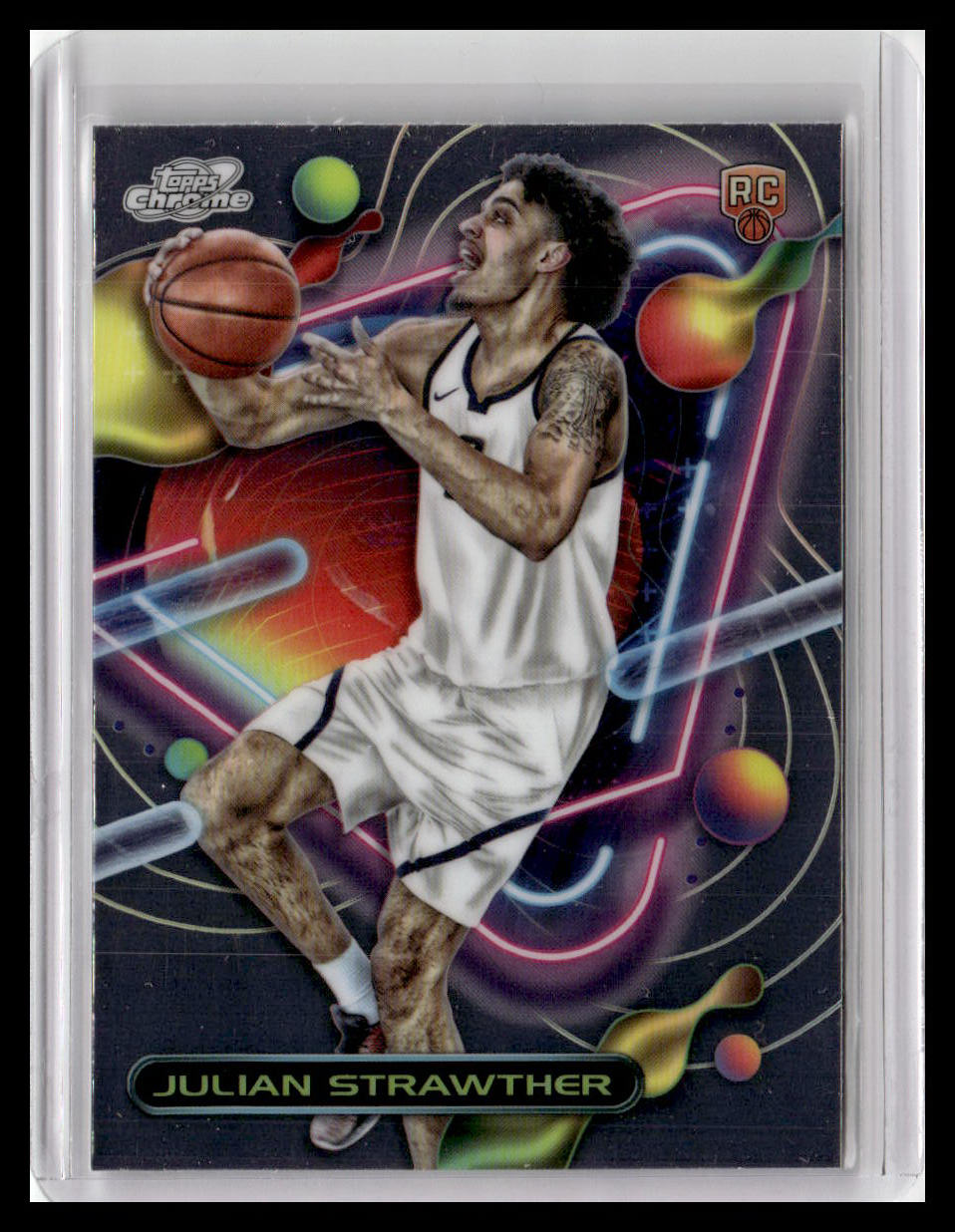 2023-24 Topps Chrome Cosmic #176 Julian Strawther