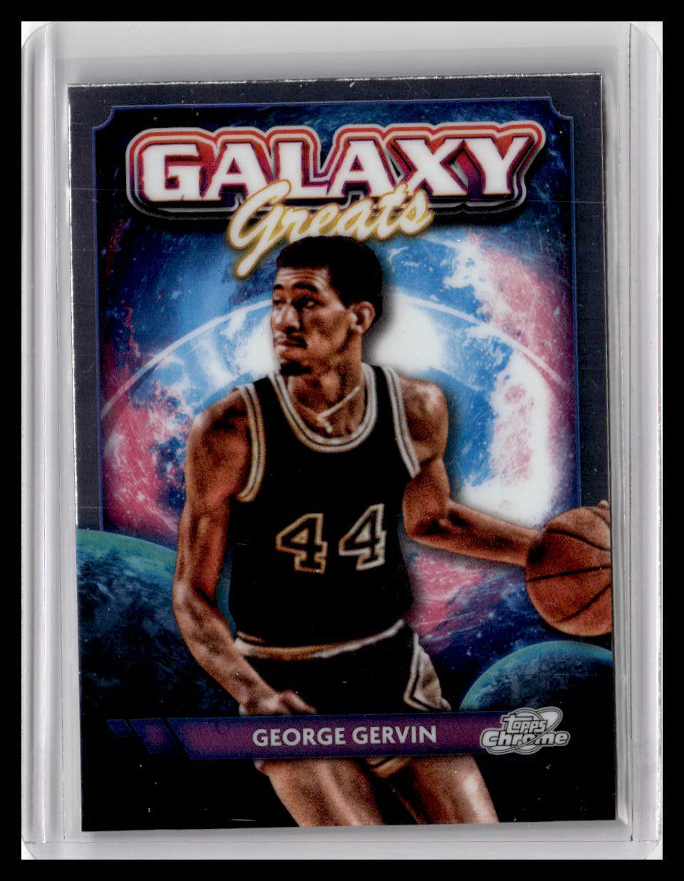 2023-24 Topps Chrome Cosmic #GG-32 George Gervin Galaxy Greats