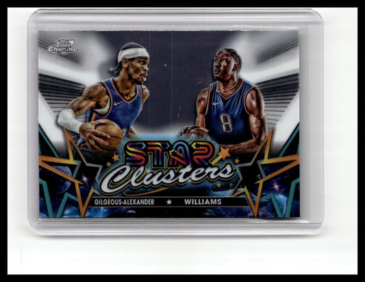 2023-24 Topps Chrome Cosmic #SC-5 Williams / Gilgeous-Alexander Star Clusters