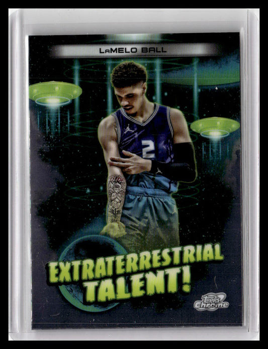 2023-24 Topps Chrome Cosmic #ET-10 LaMelo Ball Extraterrestrial Talent