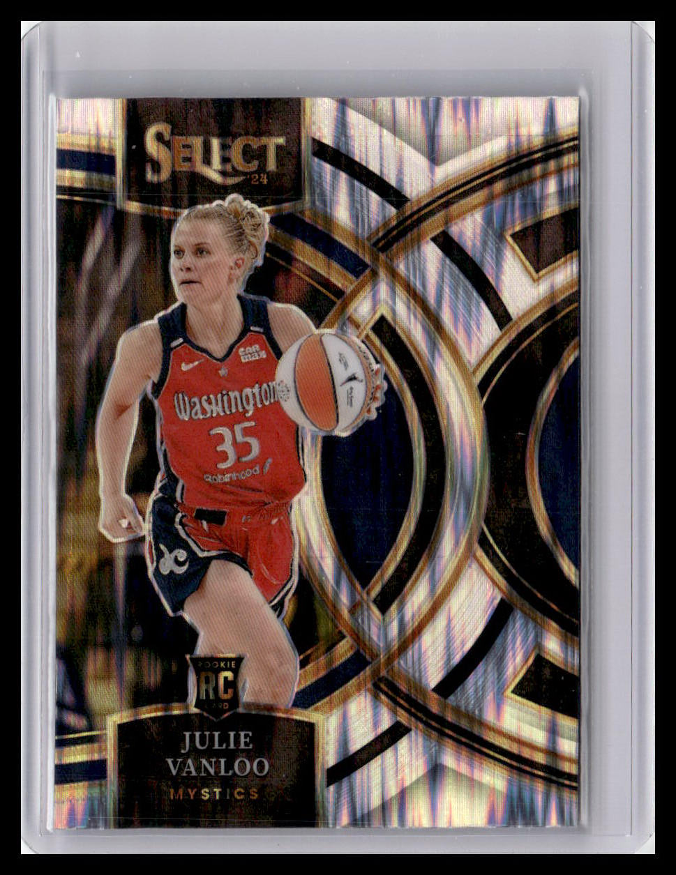 2024 Panini Select WNBA #160 Julie Vanloo Prizms Silver Flash