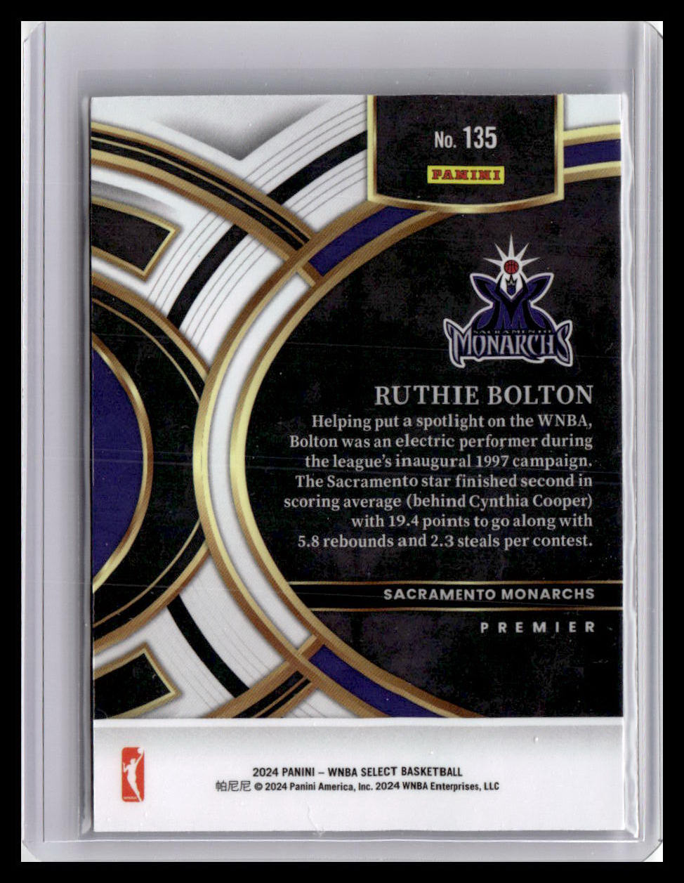 2024 Panini Select WNBA #135 Ruthie Bolton