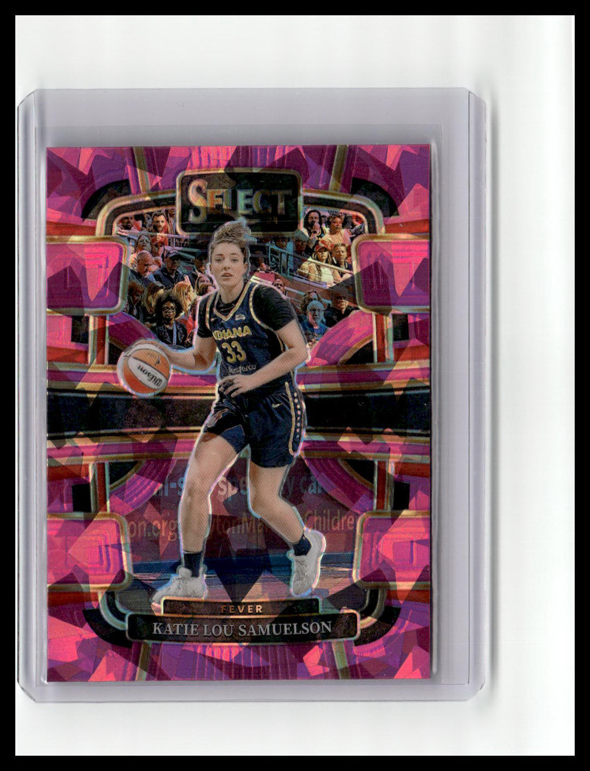 2024 Panini Select WNBA #81 Katie Lou Samuelson Prizms Pink Ice
