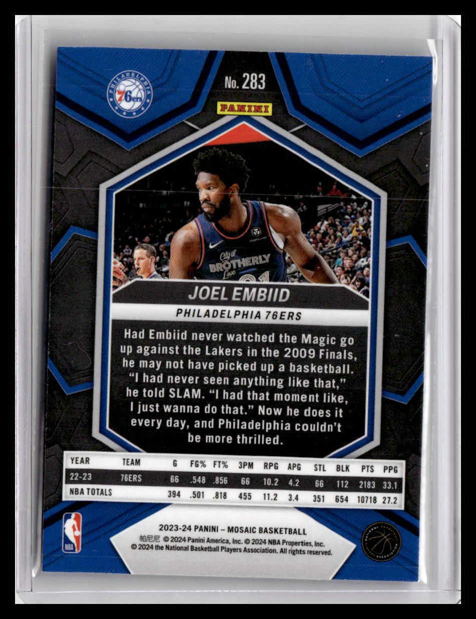 2023-24 Panini Mosaic #283 Joel Embiid