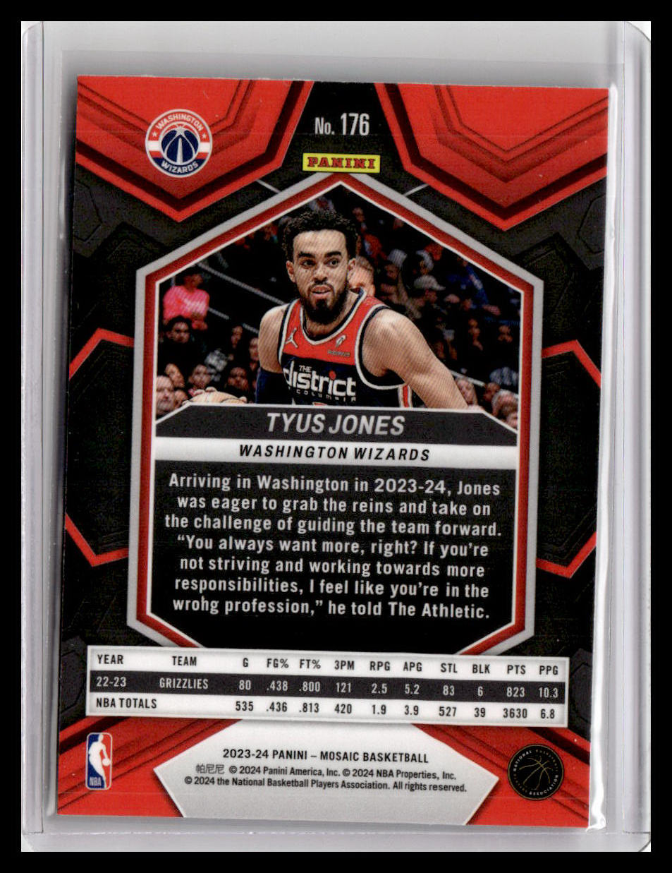 2023-24 Panini Mosaic #176 Tyus Jones