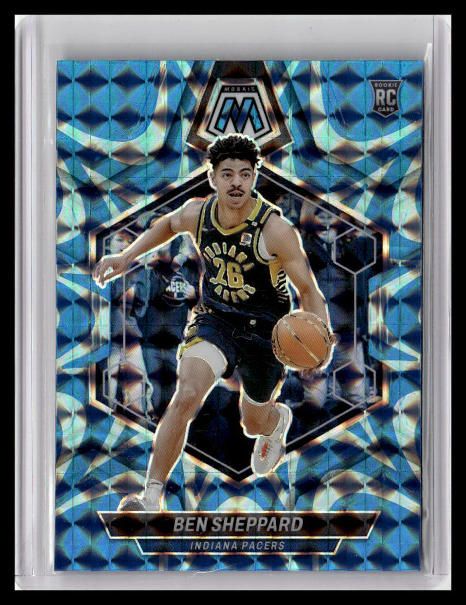 2023-24 Panini Mosaic #244 Ben Sheppard Reactive Blue