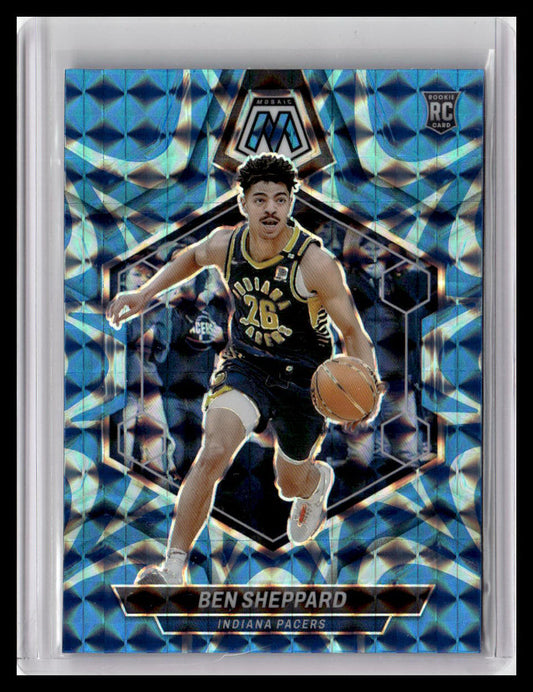 2023-24 Panini Mosaic #244 Ben Sheppard Reactive Blue