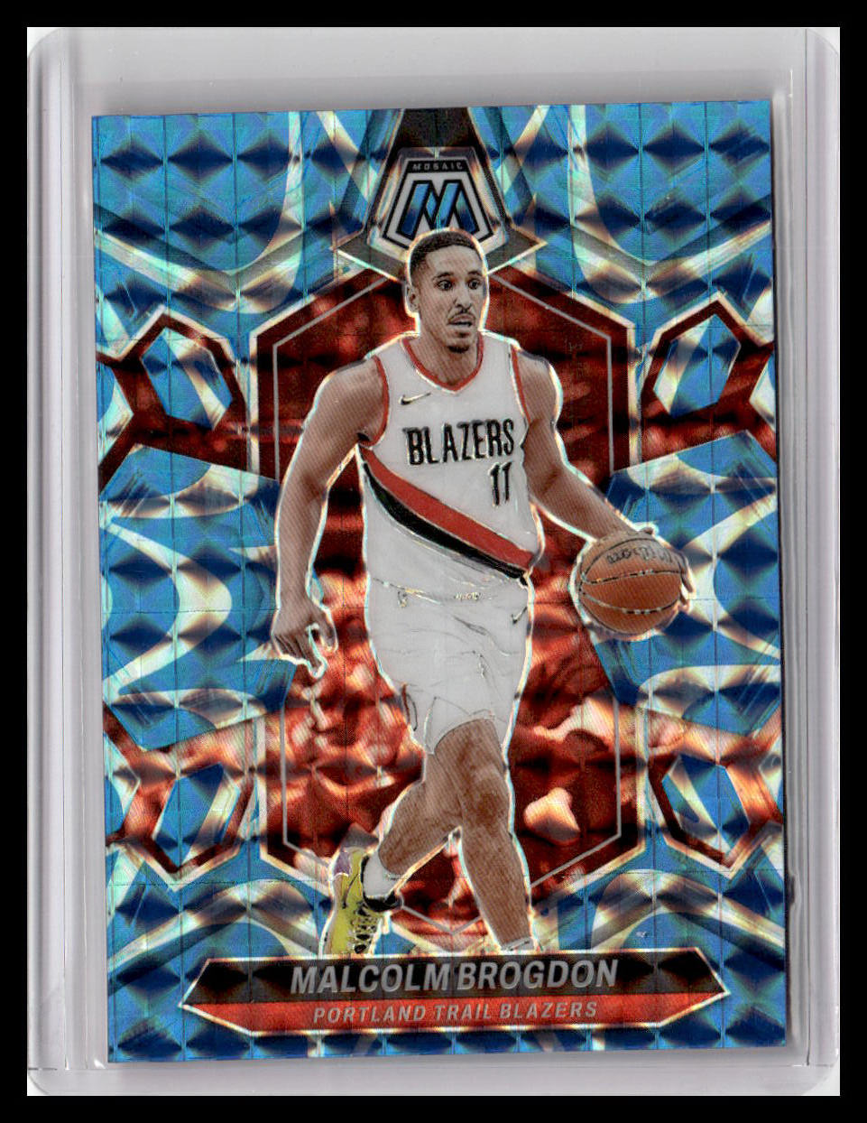 2023-24 Panini Mosaic #190 Malcolm Brogdon Reactive Blue