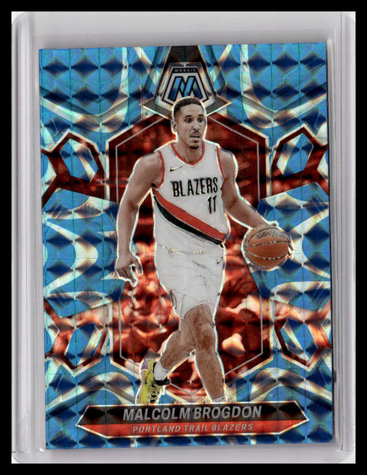 2023-24 Panini Mosaic #190 Malcolm Brogdon Reactive Blue