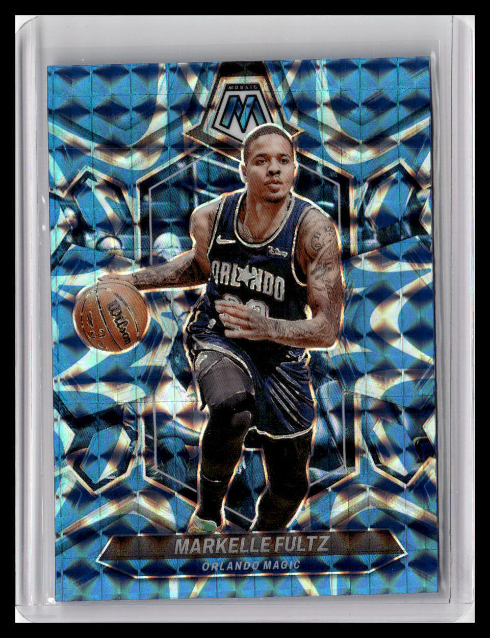 2023-24 Panini Mosaic #192 Markelle Fultz Reactive Blue
