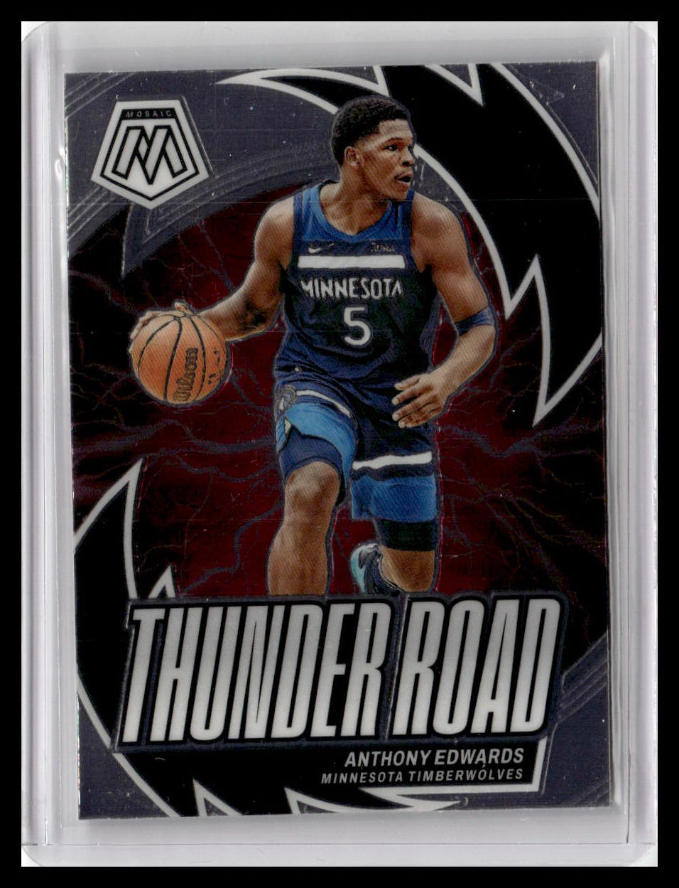 2023-24 Panini Mosaic #5 Anthony Edwards Thunder Road